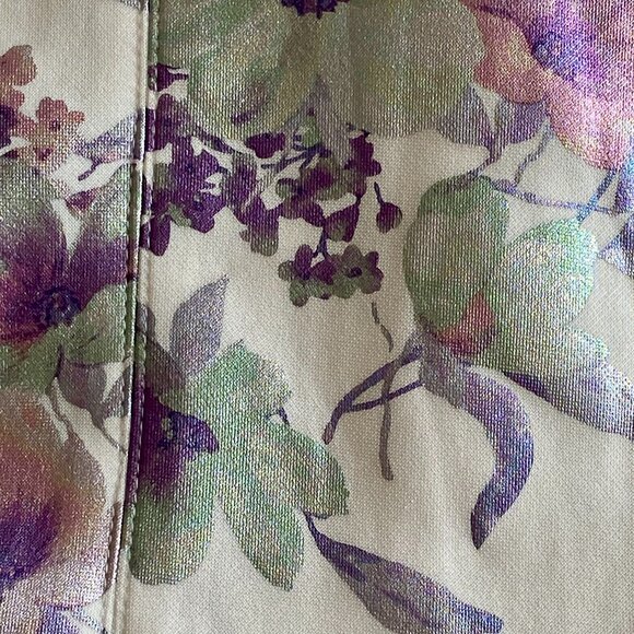 Metallic Floral Halter Gown - Eliza J. - Picture 8 of 10